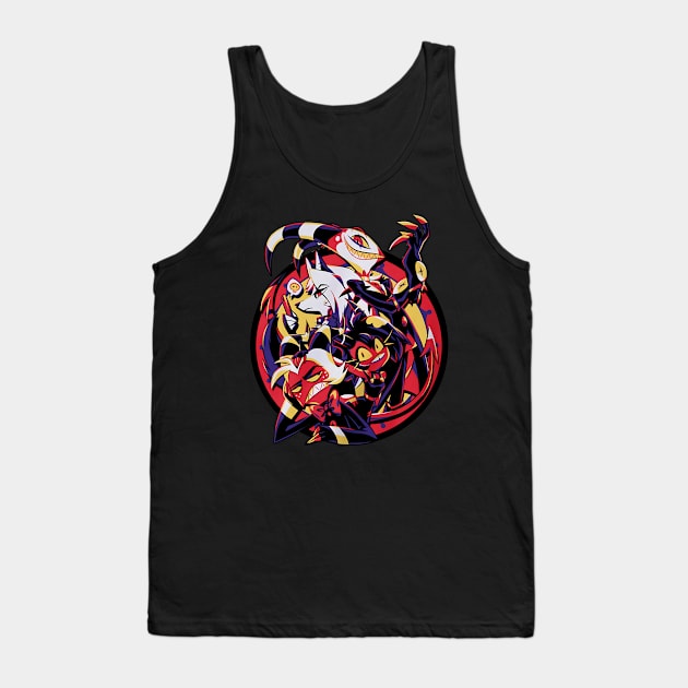 Helluva Boss Group - Hazbin Hotel Tank Top by lynnellis